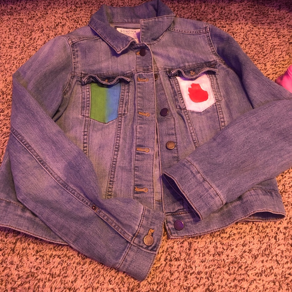 dreamsmp-painted jean jacket